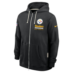Pittsburgh Steelers Sideline Standard Issue Utility Player Dri-FIT Full-Zip Hoodie Black - Nike
