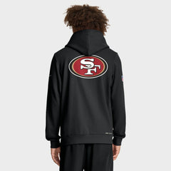 San Francisco 49ers Sideline Standard Issue Utility Player Dri-FIT Full-Zip Hoodie Black - Nike