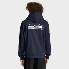 Seattle Seahawks Sideline Standard Issue Utility Player Dri-FIT Full-Zip Hoodie College Navy - Nike