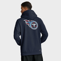 Tennessee Titans Sideline Standard Issue Utility Player Dri-FIT Full-Zip Hoodie Navy - Nike