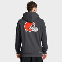 Cleveland Browns Sideline Standard Issue Utility Player Dri-FIT Full-Zip Hoodie Anthracite - Nike