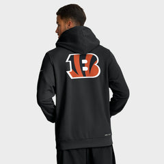 Cincinnati Bengals Sideline Standard Issue Utility Player Dri-FIT Full-Zip Hoodie Black - Nike