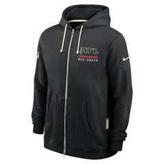 Atlanta Falcons Sideline Standard Issue Utility Player Dri-FIT Full-Zip Hoodie Black - Nike