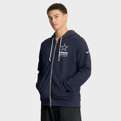 Dallas Cowboys Sideline Standard Issue Utility Player Dri-FIT Full-Zip Hoodie Navy - Nike