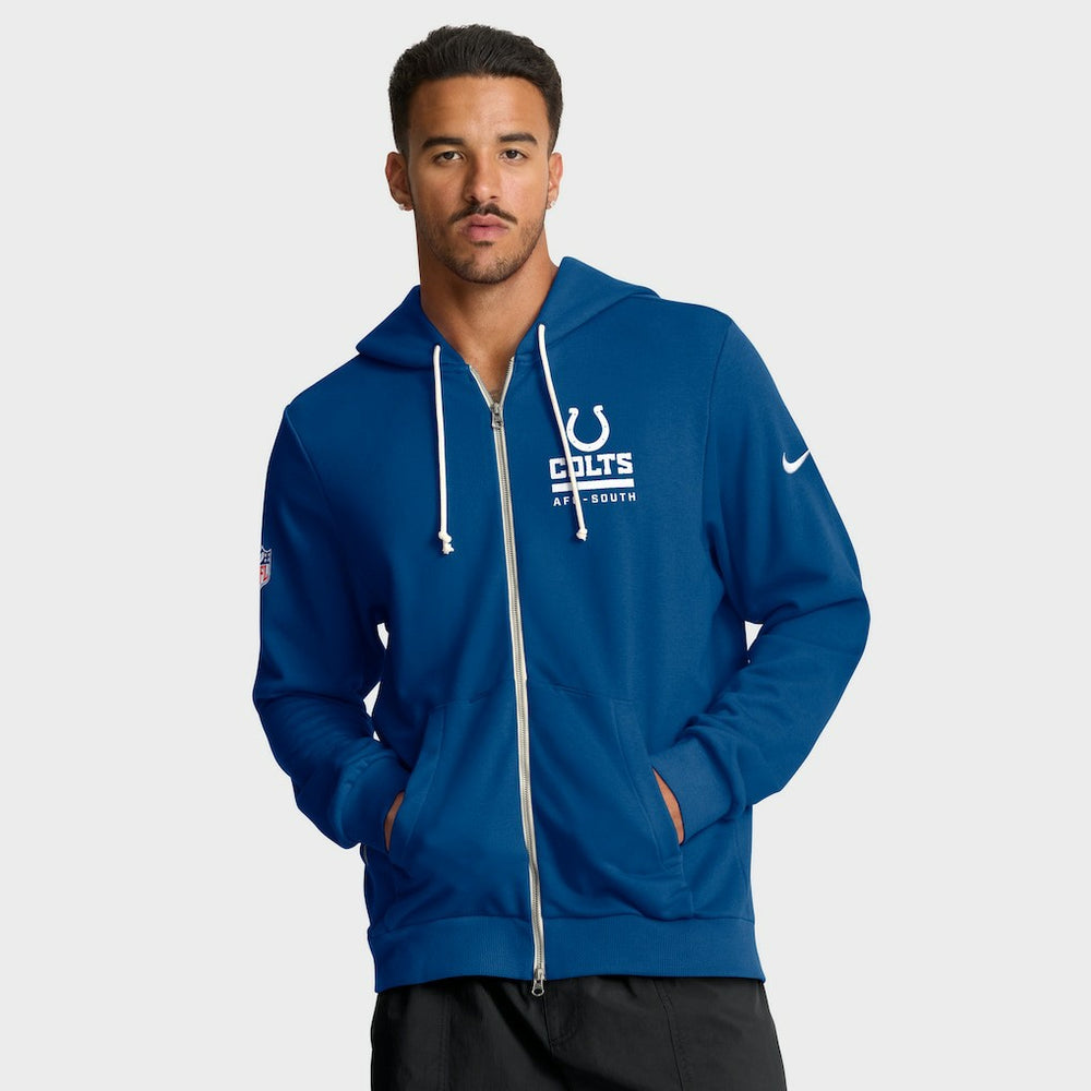 Indianapolis Colts Sideline Standard Issue Utility Player Dri-FIT Full-Zip Hoodie Royal - Nike