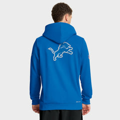 Detroit Lions Sideline Standard Issue Utility Player Dri-FIT Full-Zip Hoodie Blue - Nike