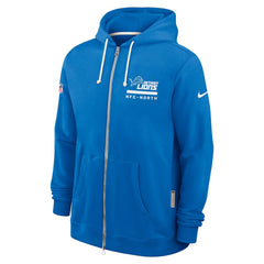 Detroit Lions Sideline Standard Issue Utility Player Dri-FIT Full-Zip Hoodie Blue - Nike