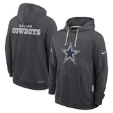 Dallas Cowboys Sideline Standard Issue Initial Home Dri-FIT Hoodie Anthracite - Nike