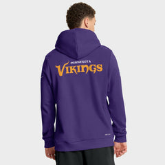 Minnesota Vikings Sideline Standard Issue Initial Home Dri-FIT Hoodie Purple - Nike