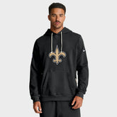 New Orleans Saints Sideline Standard Issue Initial Home Dri-FIT Hoodie Black - Nike