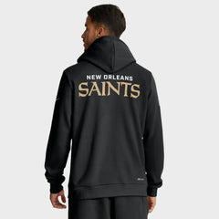 New Orleans Saints Sideline Standard Issue Initial Home Dri-FIT Hoodie Black - Nike