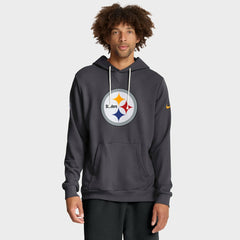 Pittsburgh Steelers Sideline Standard Issue Initial Home Dri-FIT Hoodie Anthracite - Nike