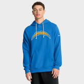 Los Angeles Chargers Sideline Standard Issue Initial Home Dri-FIT Hoodie Powder Blue - Nike
