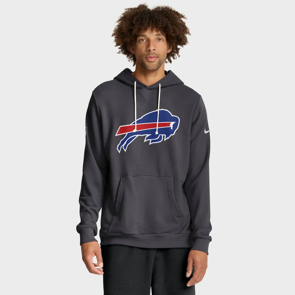 Buffalo Bills Sideline Standard Issue Initial Home Dri-FIT Hoodie Anthracite - Nike