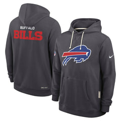 Buffalo Bills Sideline Standard Issue Initial Home Dri-FIT Hoodie Anthracite - Nike