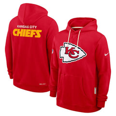 Kansas City Chiefs Sideline Standard Issue Initial Home Dri-FIT Hoodie Red - Nike