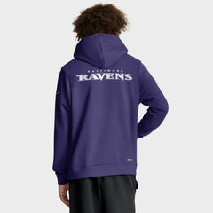 Baltimore Ravens Sideline Standard Issue Initial Home Dri-FIT Hoodie Purple - Nike