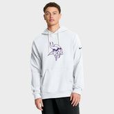 Minnesota Vikings Sideline Standard Issue Alt 2 Dri-FIT Hoodie White - Nike