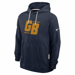Green Bay Packers The 1923 Classic Sideline Dri-FIT Pullover Hoodie Navy - Nike
