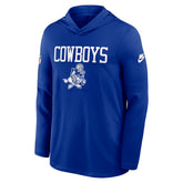 Dallas Cowboys Sideline Alt Pack Dri-FIT Lightweight Hooded Top Royal - Nike