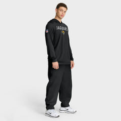 Jacksonville Jaguars Sideline Pass Accuracy Dri-FIT Long Sleeve Hoodie T-Shirt Black - Nike