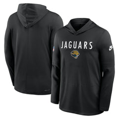 Jacksonville Jaguars Sideline Pass Accuracy Dri-FIT Long Sleeve Hoodie T-Shirt Black - Nike
