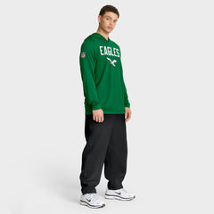 Philadelphia Eagles Sideline Pass Accuracy Dri-FIT Long Sleeve Hoodie T-Shirt Kelly Green - Nike