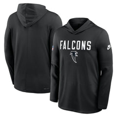 Atlanta Falcons Sideline Pass Accuracy Dri-FIT Long Sleeve Hoodie T-Shirt Black - Nike