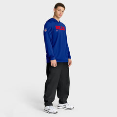 Buffalo Bills Sideline Pure Fury Performance Long Sleeve Hoodie T-Shirt Royal - Nike
