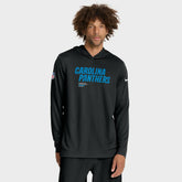 Carolina Panthers Sideline Pure Fury Performance Long Sleeve Hoodie T-Shirt Black - Nike