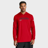 Houston Texans Sideline Pure Fury Performance Long Sleeve Hoodie T-Shirt Red - Nike