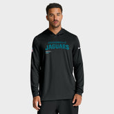 Jacksonville Jaguars Sideline Pure Fury Performance Long Sleeve Hoodie T-Shirt Black - Nike