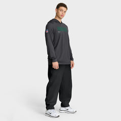 Green Bay Packers Sideline Pure Fury Performance Long Sleeve Hoodie T-Shirt Anthracite - Nike