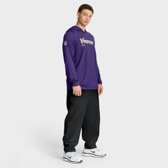 Minnesota Vikings Sideline Pure Fury Performance Long Sleeve Hoodie T-Shirt Purple - Nike