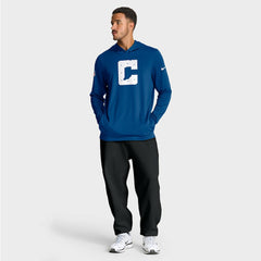 Indianapolis Colts Sideline Option Read Dri-FIT Long Sleeve Hoodie T-Shirt Royal - Nike