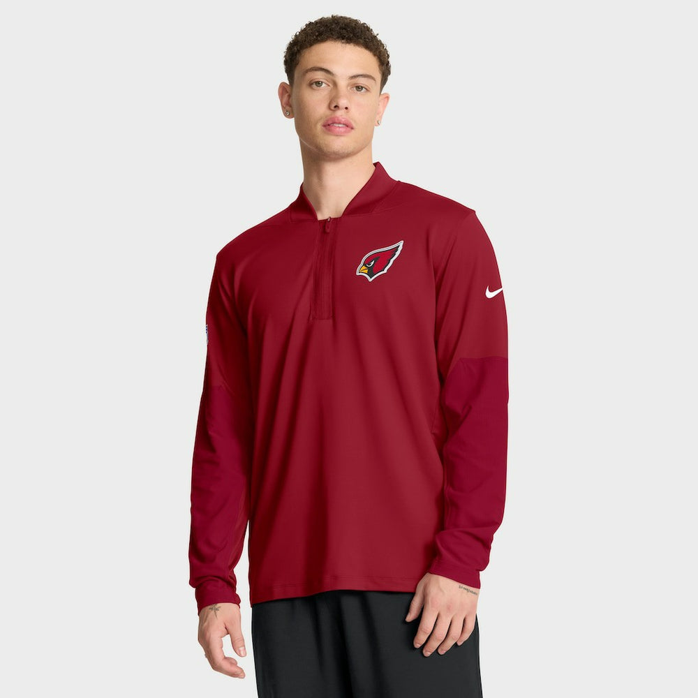 Arizona Cardinals Sideline Dri-FIT Half-Zip Pullover Cardinal - Nike