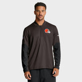Cleveland Browns Sideline Dri-FIT Half-Zip Pullover Brown - Nike