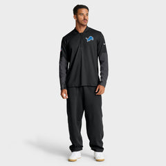 Detroit Lions Sideline Dri-FIT Half-Zip Pullover Black - Nike