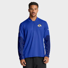 Los Angeles Rams Sideline Dri-FIT Half-Zip Pullover Royal - Nike