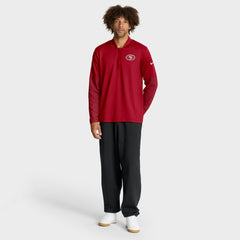 San Francisco 49ers Sideline Dri-FIT Half-Zip Pullover Scarlet - Nike