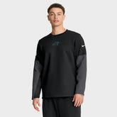 Carolina Panthers Sideline Coach Therma-FIT Long Sleeve T-Shirt Black - Nike