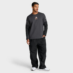 Cleveland Browns Sideline Coach Therma-FIT Long Sleeve T-Shirt Anthracite - Nike