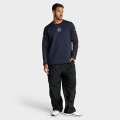 Dallas Cowboys Sideline Coach Therma-FIT Long Sleeve T-Shirt Navy - Nike