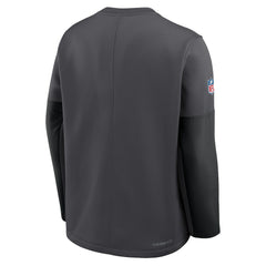 Dallas Cowboys Sideline Coach Therma-FIT Long Sleeve T-Shirt Anthracite - Nike