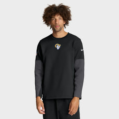Los Angeles Rams Sideline Coach Therma-FIT Long Sleeve T-Shirt Black - Nike