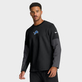 Detroit Lions Sideline Coach Therma-FIT Long Sleeve T-Shirt Black - Nike