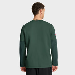 Green Bay Packers Sideline Coach Therma-FIT Long Sleeve T-Shirt Green - Nike