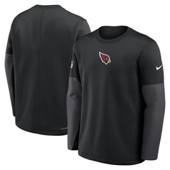 Arizona Cardinals Sideline Coach Therma-FIT Long Sleeve T-Shirt Black - Nike