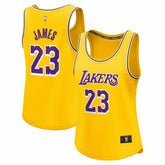 Fanatics - LeBron James Los Angeles Lakers Women's Fast Break Player Jersey - Icon Edition - Gold