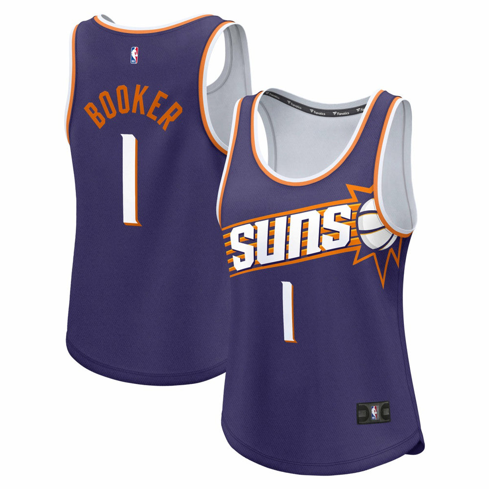Fanatics - Devin Booker Phoenix Suns Women's Fast Break Player Jersey - Icon Edition - Purple